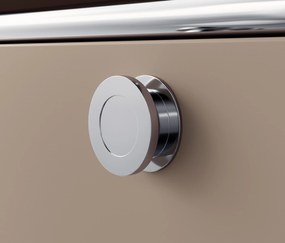 Kovová komoda »CN3« s 2 výklopnými priečinkami a 2 zásuvkami, hnedosivá