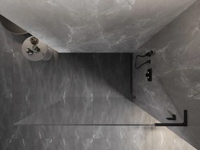 Mexen Lunar L, sprchová stena pravá 50 x 200 cm, 8mm číre sklo, čierny matný profil, 830L-050-000-70-00-P