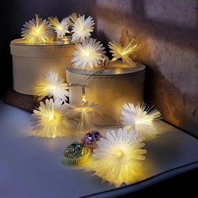 LED svetelná reťaz Kvetina dĺžka 135 cm