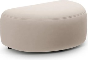 Béžová zamatová podnožka Kate – Micadoni