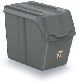 Odpadkový kôš na triedený odpad (4 ks) ISWB20S4 20 l - sivý kameň