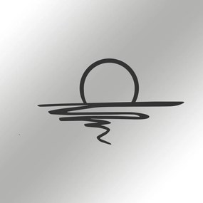 Nástěnná kovová dekorace Sparkle černá