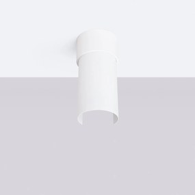 Stropné svietidlo Flash, 1x biele kovové tienidlo