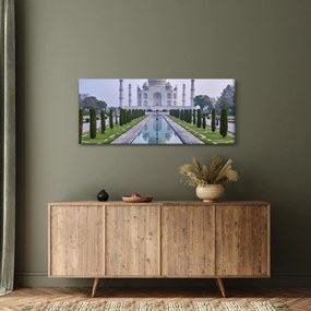 Obraz - Taj Mahal za východu slnka (120x50 cm)