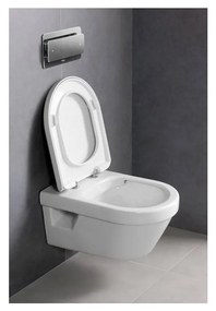 Villeroy & Boch ARCHITECTURA - WC misa bezrámová, 530x370 mm, závesný model, biela Alpin CeramicPlus 5684R0R1