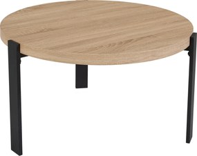 XXXLutz SADA KONFERENČNÝCH STOLÍKOV, čierna, farba duba, kov, kompozitné drevo, 60-80/60-80/40-45 cm MID.YOU - Stolíky do obývačky - 001088007701