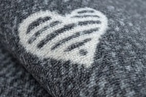 Koberec HEARTS Jeans - sivý