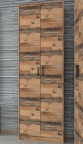 Policová skriňa Vincent 60 cm, vintage optika dreva