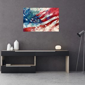 Obraz - Vlajka USA (90x60 cm)