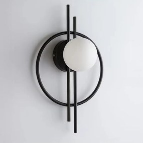 Toolight Toolight, kovové nástenné svietidlo 1xE27 APP1435-W, čierna, OSW-01252