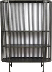 Čierná kovová komoda YINTHE XL - 119*40*161 cm