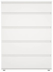 Biela vysoká komoda 77x107 cm Nova – Tvilum