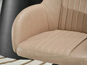 Otočná čalúnená stolička AUSTIN béžová