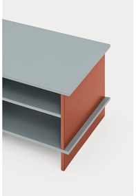 Nočný stolík s poličkami v tehlovo-sivej farbe Inari – Teulat