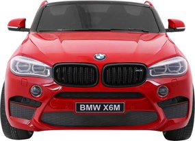 Ramiz SUV BMW X6M XXL pre 2 deti Lakovaná červená + Pilot + Eco koža