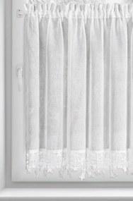 KRÁTKA VIANOČNÁ ZÁCLONA NA PÁSKE XMAS 90X150 CM HVIEZDY