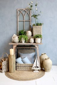 Chic Antique Prútený kôš s vekom French M