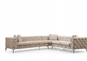 Rohová sedačka Collo (béžová) (L)