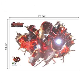Veselá Stena Samolepka na stenu na stenu Iron Man Avengers