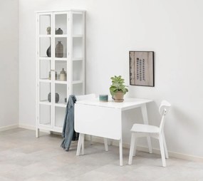 Jídelní rozkládací stůl Roxby 80/120 cm bílý
