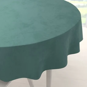 Biante Zamatový okrúhly obrus Velvet Premium SVP-022 Ľadovo zelený Ø 110 cm
