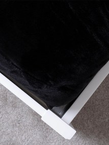 Plachta mikroplyš Deluxe 90 x 200 cm - čierna