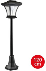Polux LED Solárna lampa TIRANA LED/1,6W/1,2V 600 mAh IP44 čierna SA1926