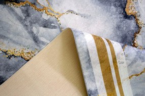 Koberec Porte 2001 GREY GOLD – sivý so zlatým vzorom, obdĺžnik Rozmer: 80x150 cm