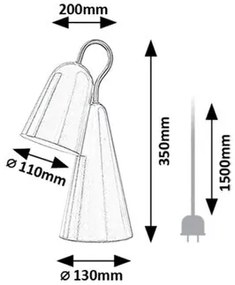 Rabalux RABAL stolná lampa 74224