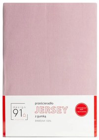 PRESTIERADLO S ELASTICKÝM JERSEY DESIGN91 140X200 CM, VÝŠKA 30 CM PÚDROVO RUŽOVÁ