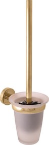 Slezák - RAV WC kefa, sklenená miska COLORADO - COA0500Z, Zlatá lesk