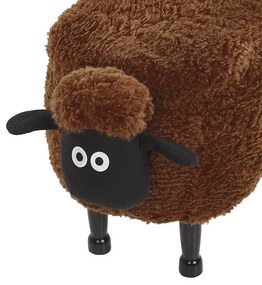 Zvieracia stolička s úložným priestorom hnedá SHEEP Beliani