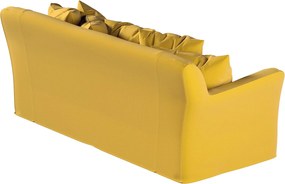 Poťah na sedačku Tomelilla (pre 3 osoby) farba produktu žltá látka zamatová