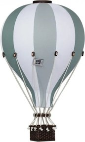Dekoračný lietajúci balón zelená/šedozelená – dekorácia do detskej izby M-33cm x 20cm