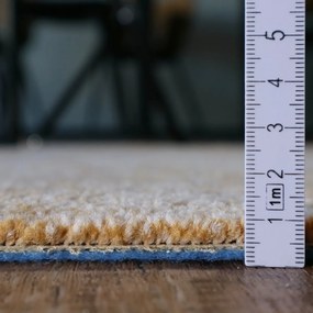 Spoltex, Metrážny koberec Milano 64 žltý, na mieru, šíře 4m,5m, žltá, filc, detská izba