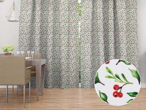 Biante Dekoračný záves TF-111 Jarabiny na bielom 140x140 cm