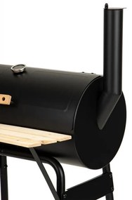 Veľký záhradný gril - 2 v 1 udiareň, teplomer + grilovacie príslušenstvo MODERNHOME - JY-061