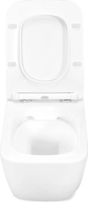 Závesná WC misa so SoftClose sedadlom REA MARTIN SLIM RIMLESS, biela