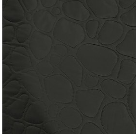 Tmavosivý prehoz na posteľ so vzorom STONE Rozmer: 200 x 220 cm