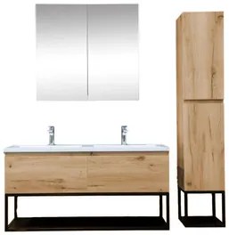 Kúpeľňová skrinka s umývadlom SAT B-Way dub mat KSETBWAY14, 1 ks