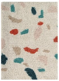 Krémový prateľný ručne tkaný bavlnený koberec 140x200 cm Terrazzo Marble – Lorena Canals