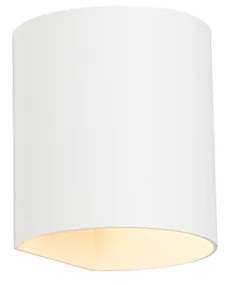 Moderná nástenná lampa biela - Sabbio