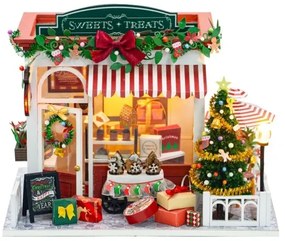 2Kids Toys - Miniatúra domčeka Vianočná cukráreň 2xAAA batérie