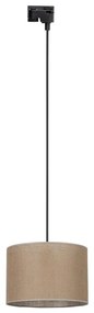 Luster na lanku do lištového systému TRACER 1xE27/15W/230V pr. 30 cm čierna/hnedá