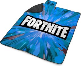 Sablio Plážová deka FORTNITE modrá: 200x140 cm
