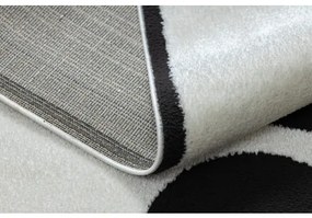 Moderný koberec MODE 8598 geometrická krémová / čierna Veľkosť: 240x330 cm