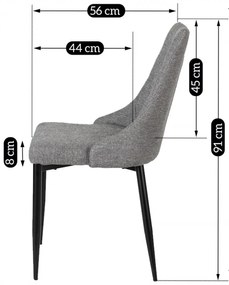 PROXIMA.store - Čalúnená jedálenská stolička CORK 2