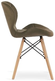 Jedálenská stolička SKY hnedá - škandinávsky štýl