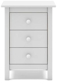 Biely detský nočný stolík z borovicového dreva Max - Marckeric