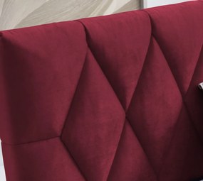 Posteľ Reve 180x200 cm, červená látka